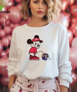 Mickey Mouse Chiefs Piss On Ravens Helmet 2024 shirt
