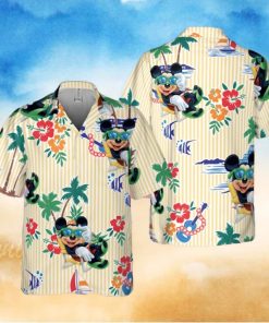 Mickey Mouse Chill At The Beach Full Printing Hawaiian Shirt