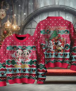 Mickey Mouse Christmas On Main Street Ugly Sweater