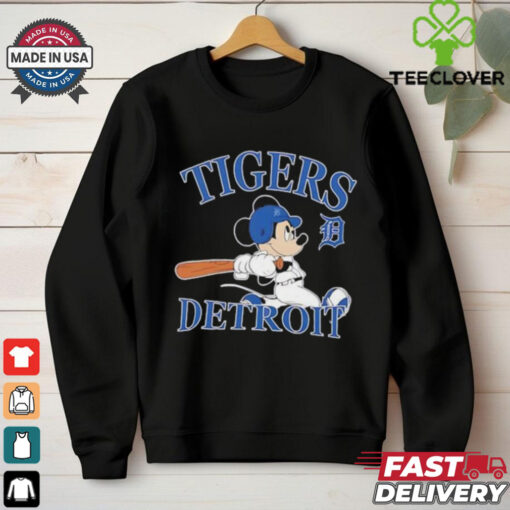 Mickey Mouse Detroit Tigers baseball shirt