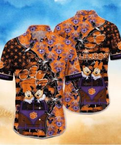 Mickey Mouse Disney NCAA Clemson Tigers Hawaiian Shirt Beach Lovers Gift