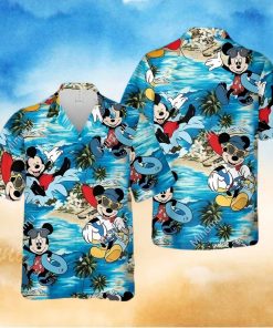 Mickey Mouse Disney Summer Vacation At The Beach Full Printing Hawaiian Shirt