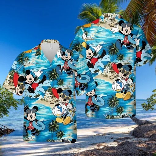 Mickey Mouse Disney Summer Vacation At The Beach Full Printing Hawaiian Shirt