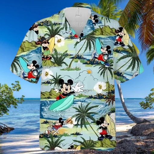 Mickey Mouse Disney Surfing Disney Hawaiian Shirt Disney Hawaii