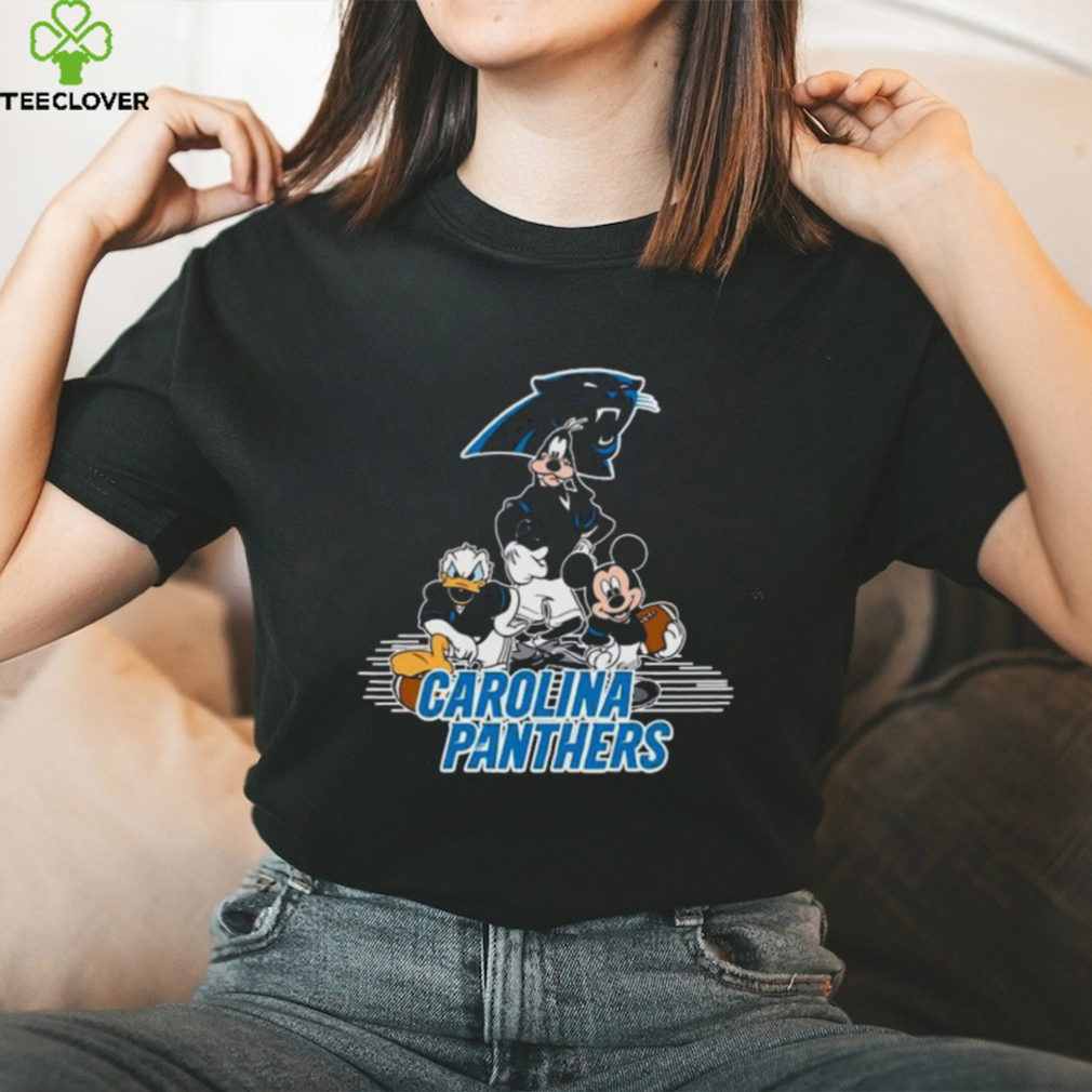 Mickey Mouse Donald Duck Goofy Playing Carolina Panthers American Football Shirt Mickey Mouse Donald Duck Goofy Playing Carolina Panthers American Football Shirt