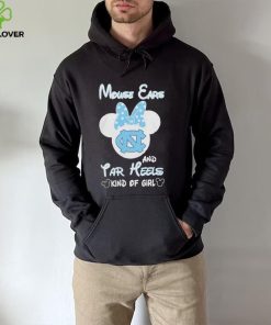 Mickey Mouse Ears And North Carolina Tar Heels Kind Of Girl T Shirt