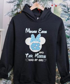 Mickey Mouse Ears And North Carolina Tar Heels Kind Of Girl T Shirt