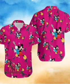 Mickey Mouse Electric Guitar Marvel Avengers Natasha Romanoff Hawaiian Shirt