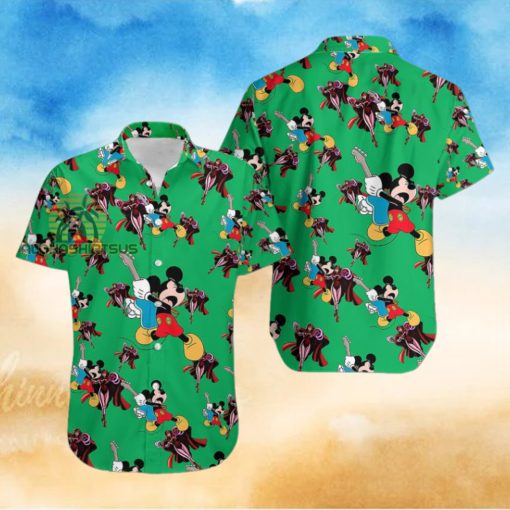 Mickey Mouse Electric Guitar Marvel Avengers Wanda Maximoff Novelty Hawaiian Shirts