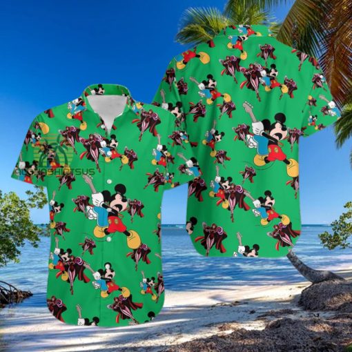 Mickey Mouse Electric Guitar Marvel Avengers Wanda Maximoff Novelty Hawaiian Shirts