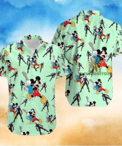 Mickey Mouse Electric Guitar Nebula Gamora War Machine Marvel Modern Hawaiian Shirts