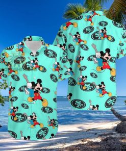 Mickey Mouse Electric Guitar San Francisco 49Ers Light Blue His And Hers Hawaiian Shirts