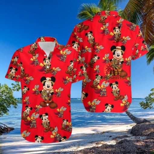 Mickey Mouse Explorer Pokemon Thor Marvel The Office Hawaiian Shirt
