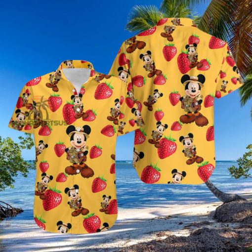 Mickey Mouse Explorer Strawberry Dasy Bulk Hawaiian Shirts