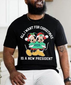 Mickey Mouse FJB All I Want For Christmas Is A New President Shirt