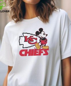 Mickey Mouse Football Kansas City Chiefs Logo 2024 Shirt