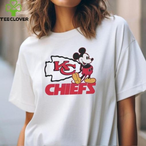 Mickey Mouse Football Kansas City Chiefs Logo 2024 Shirt