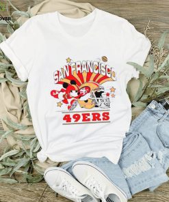 Mickey Mouse Football San Francisco 49ers Helmet Shirt