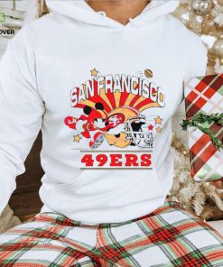 Mickey Mouse Football San Francisco 49ers Helmet Shirt