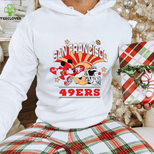 Mickey Mouse Football San Francisco 49ers Helmet Shirt