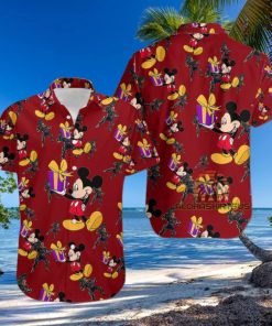 Mickey Mouse Gift Box Cable Marvel Comic Hawaiian Shirt