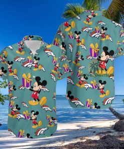 Mickey Mouse Gift Box Denver Broncos Green Western Hawaiian Shirt 1 Mickey Mouse Gift Box Denver Broncos Green Western Hawaiian Shirt