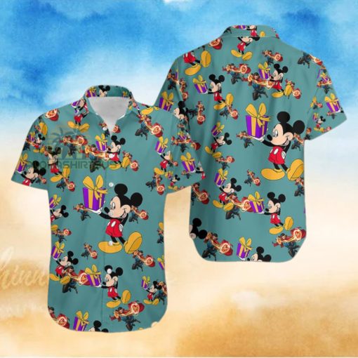 Mickey Mouse Gift Box Doctor Strange Marvel Tropical Hawaiian Shirt Green