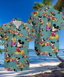 Mickey Mouse Gift Box Doctor Strange Marvel Tropical Hawaiian Shirt Green