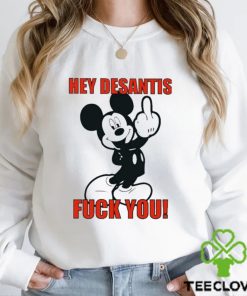 Mickey Mouse Hey Desantis Fuck You Shirt