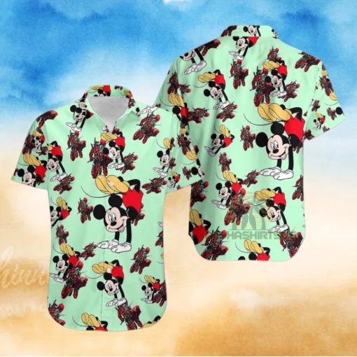 Mickey Mouse Hip Hop Marvel Deadpool Hawaiian Shirt