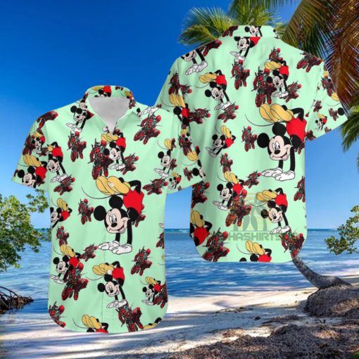 Mickey Mouse Hip Hop Marvel Deadpool Hawaiian Shirt