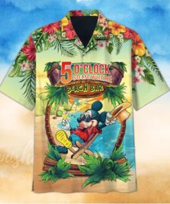 Mickey Mouse It’S 5 O’Clock Somewhere Beach Bar Hawaiian Shirt
