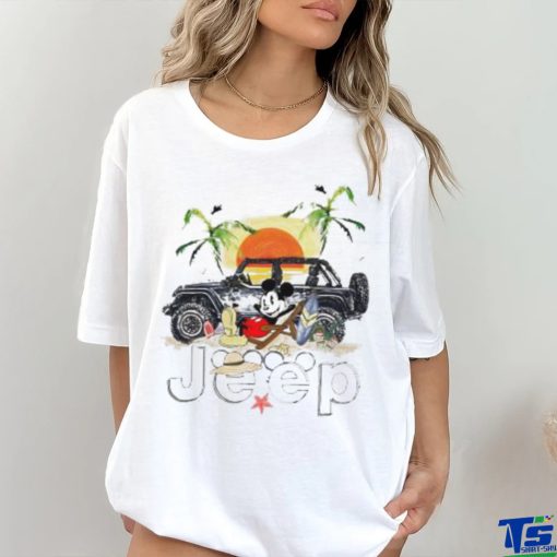 Mickey Mouse Jeep Summer vacation on beach hoodie, sweater, longsleeve, shirt v-neck, t-shirt