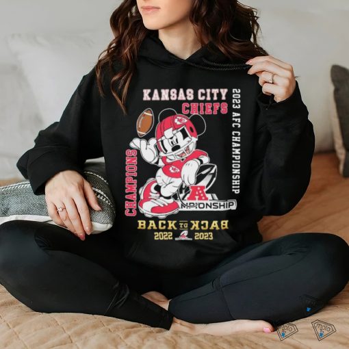 Mickey Mouse Kansas City Chiefs Back To Back AFC Champions hoodie, sweater, longsleeve, shirt v-neck, t-shirt