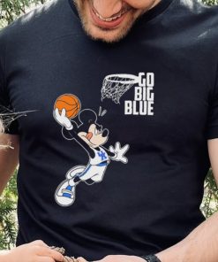 Mickey Mouse Kentucky Wildcats Dunk Go Big Blue Shirt