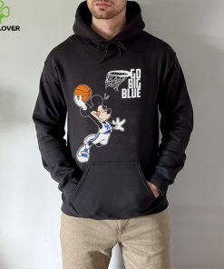 Mickey Mouse Kentucky Wildcats Dunk Go Big Blue Shirt
