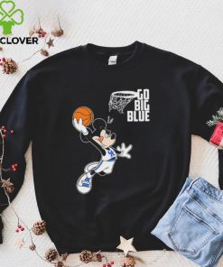 Mickey Mouse Kentucky Wildcats Dunk Go Big Blue Shirt