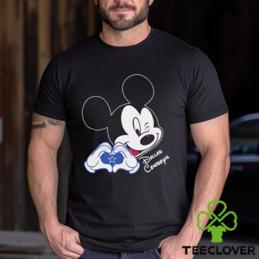 Mickey Mouse Love Dallas Cowboys Logo Shirt