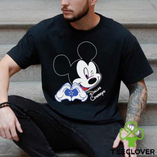 Mickey Mouse Love Dallas Cowboys Logo Shirt