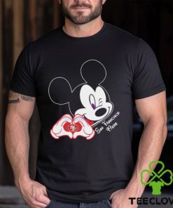 Mickey Mouse Love San Francisco 49ers Logo Shirt