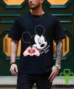 Mickey Mouse Love San Francisco 49ers Logo Shirt