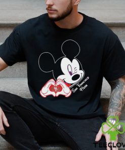 Mickey Mouse Love San Francisco 49ers Logo Shirt