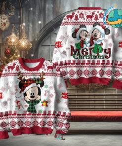 Mickey Mouse Merry Christmas 2024 Ugly Sweater