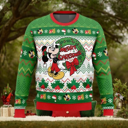 Mickey Mouse Merry Disney Ugly Christmas Sweater Holiday For Men And Women