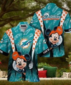 Mickey Mouse NFL Miami Dolphins Hat Tropical Hawaiian Shirt