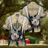 Mickey Mouse NFL New Orleans Saints Hat Tropical Hawaiian Shirt