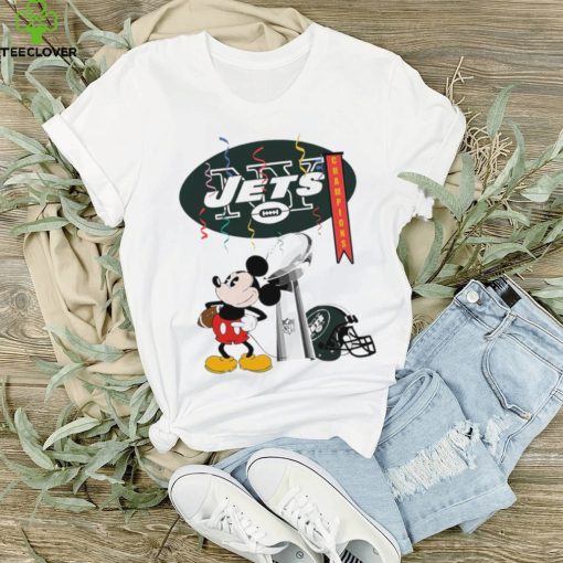 Mickey Mouse NFL New York Jets football Super Bowl Champions helmet logo hoodie, sweater, longsleeve, shirt v-neck, t-shirt