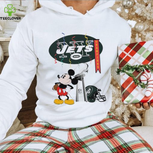 Mickey Mouse NFL New York Jets football Super Bowl Champions helmet logo hoodie, sweater, longsleeve, shirt v-neck, t-shirt