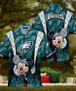 Mickey Mouse NFL Philadelphia Eagles Hat Tropical Hawaiian Shirt