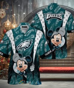 Mickey Mouse NFL Philadelphia Eagles Hat Tropical Hawaiian Shirt